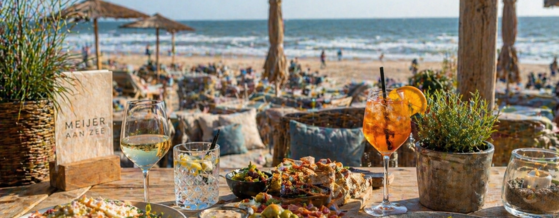 Hapje eten aan het strand
